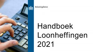 Oktoberversie handboek Loonheffingen 2021